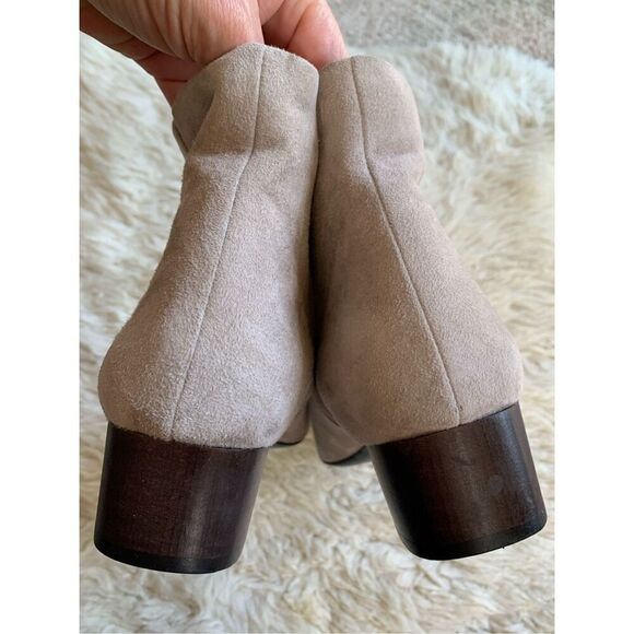 Theory‎ Braxia Suede Short Boot Dove Grey Size 40 US 10 - Picture 6 of 12